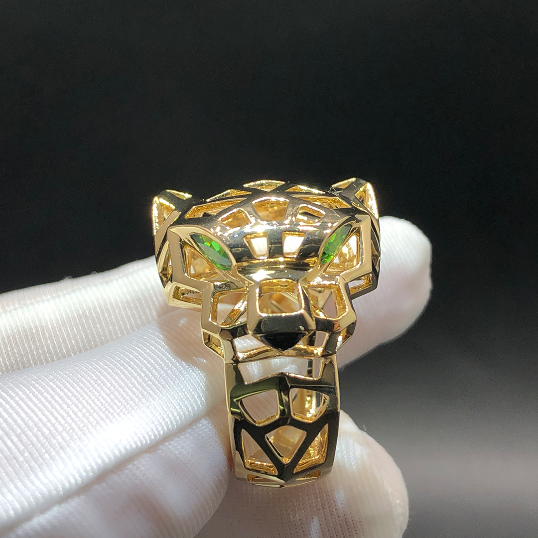 Cartier Panthere de Cartier Solid 18k Yellow Gold Openwork Ring N4767900