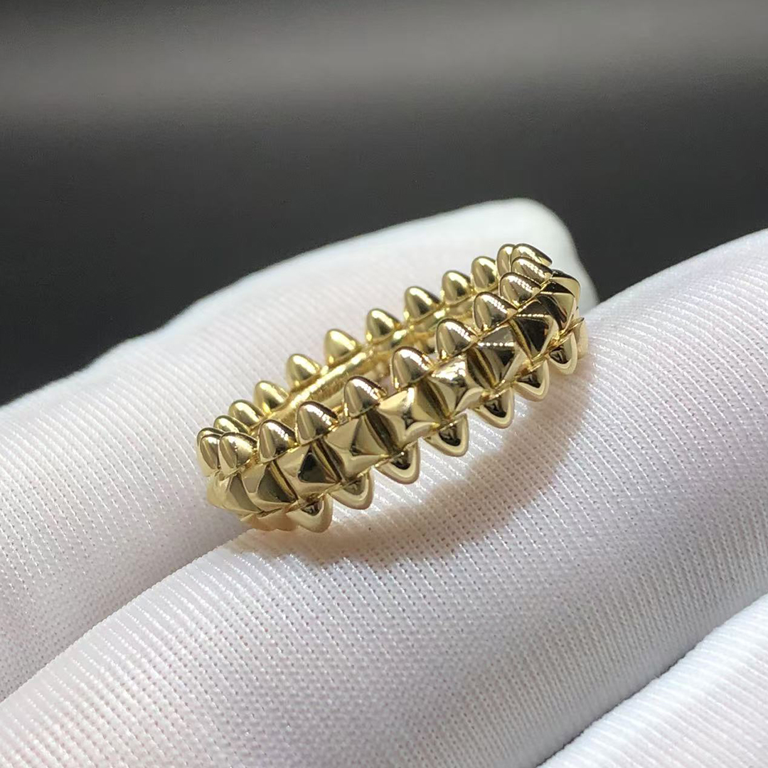 Cartier Solid 18k Yellow Gold Medium Model Clash de Cartier 8MM Band Ring B4239100