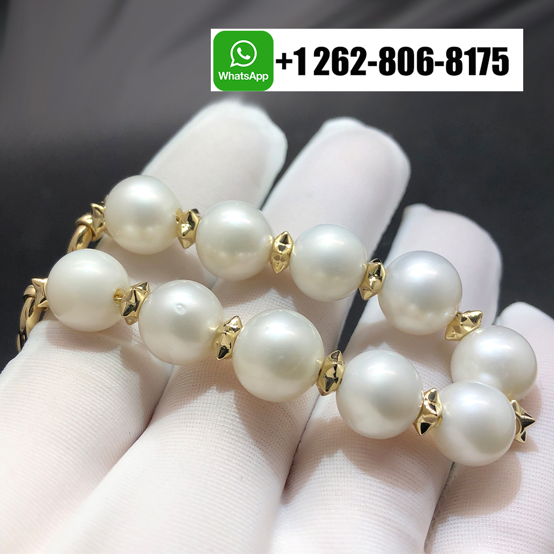 Tiffany & Co. 18k Yellow Gold Diamonds Titan by Pharrell Williams Pearl Bracelet 73121914