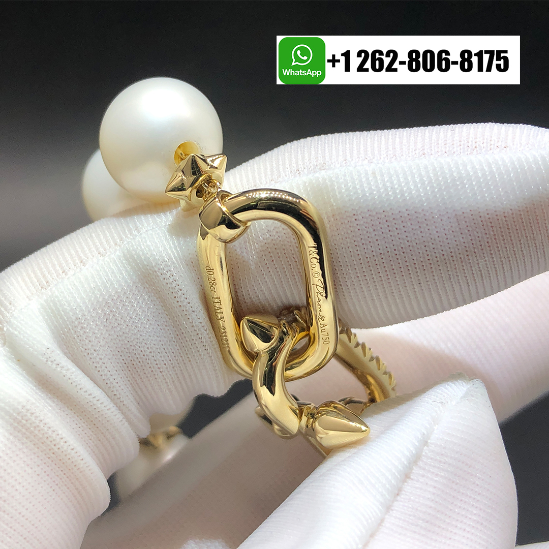 Tiffany & Co. 18k Yellow Gold Diamonds Titan by Pharrell Williams Pearl Bracelet 73121914