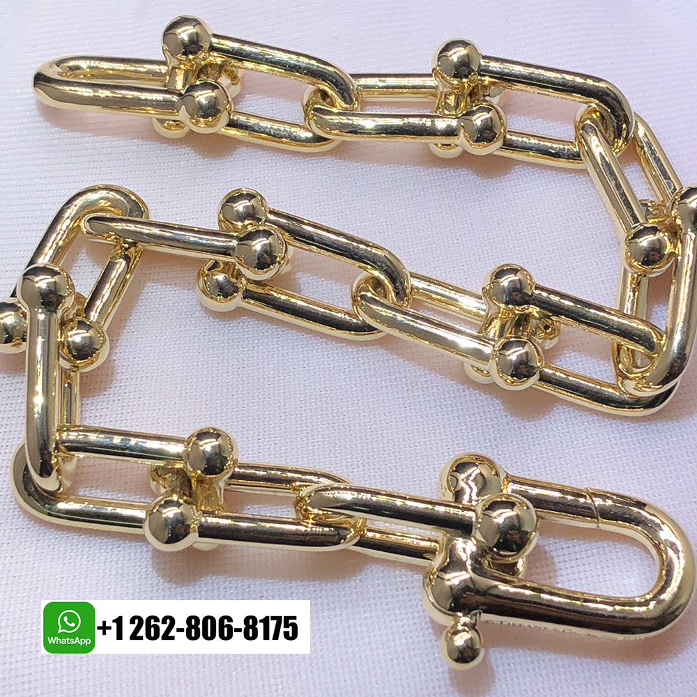 Tiffany & Co. City HardWear Large Link 18K Yellow Gold Bracelet 60153072