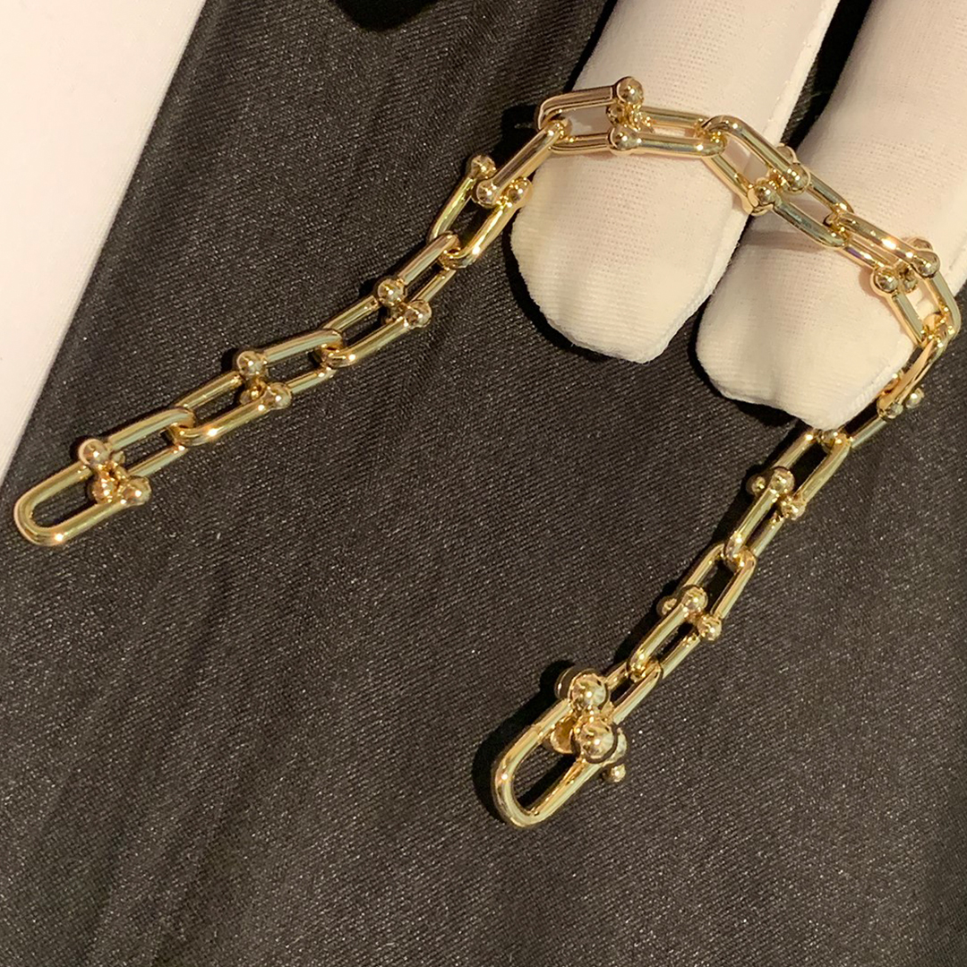 Tiffany & Co. HardWear Medium Link Pure 18k Yellow Gold Bracelet 70881683