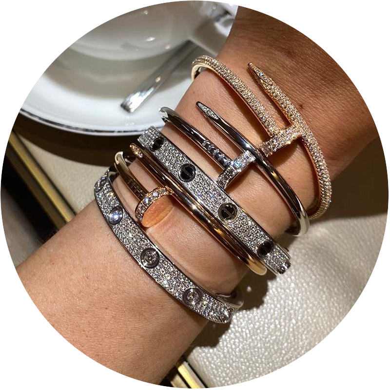 Real 18k Gold Jewelry Customized