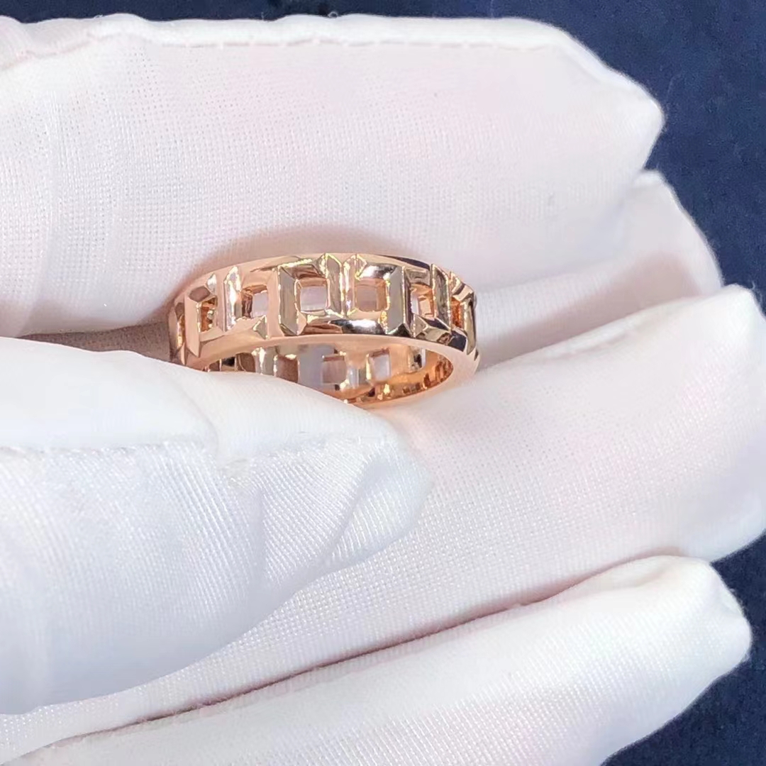Tiffany & Co. 18K Rose Gold T True Wide Band 5.5MM Ring 63064327