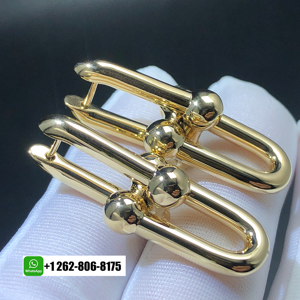 Tiffany & Co. HardWear Extra Large Link Pure 18k Yellow Gold Earrings 60006355