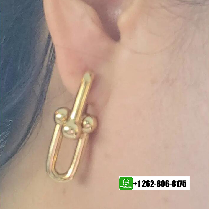 Tiffany & Co. HardWear Extra Large Link Pure 18k Yellow Gold Earrings 60006355