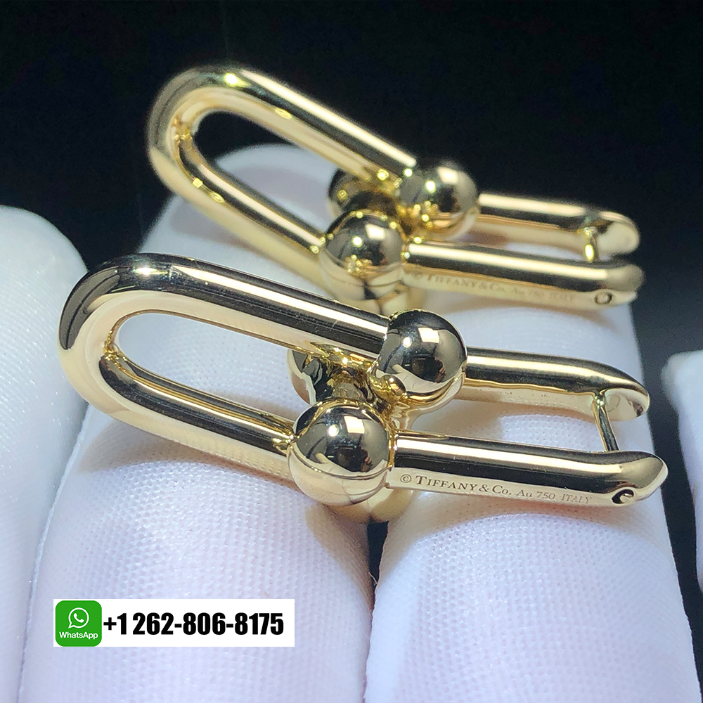 Tiffany & Co. HardWear Extra Large Link Pure 18k Yellow Gold Earrings 60006355