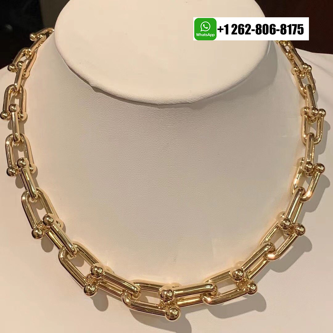 Tiffany & Co. HardWear Graduated Link Pure 18k Yellow Gold Necklace 60153063