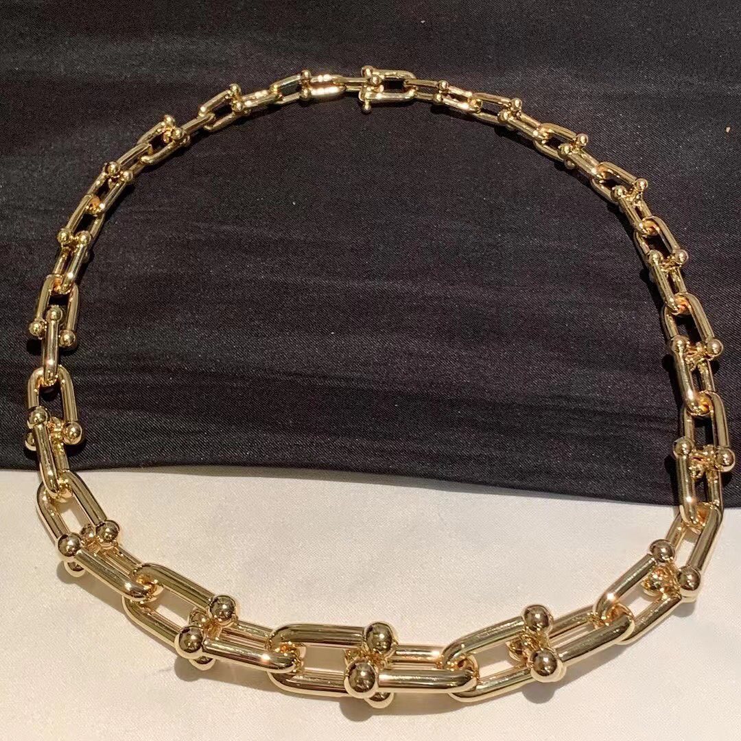 Tiffany & Co. HardWear Graduated Link Pure 18k Yellow Gold Necklace 60153063