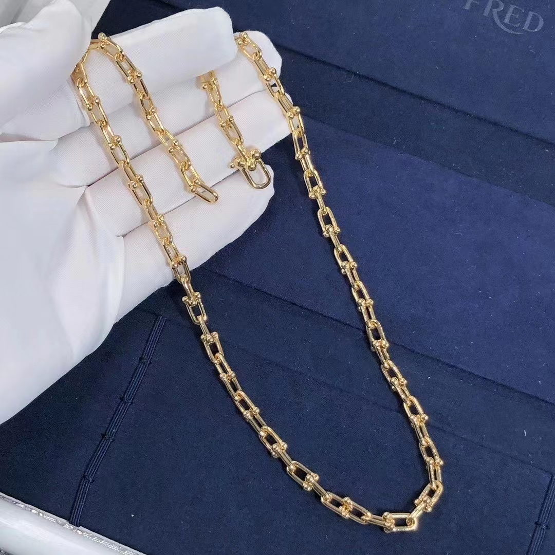 Tiffany & Co. HardWear Solid 18k Yellow Gold Small Links Necklace 60153062