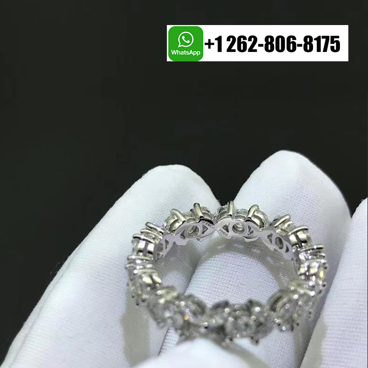 Tiffany & Co. Platinum Diamond Victoria Alternating Ring 25537513