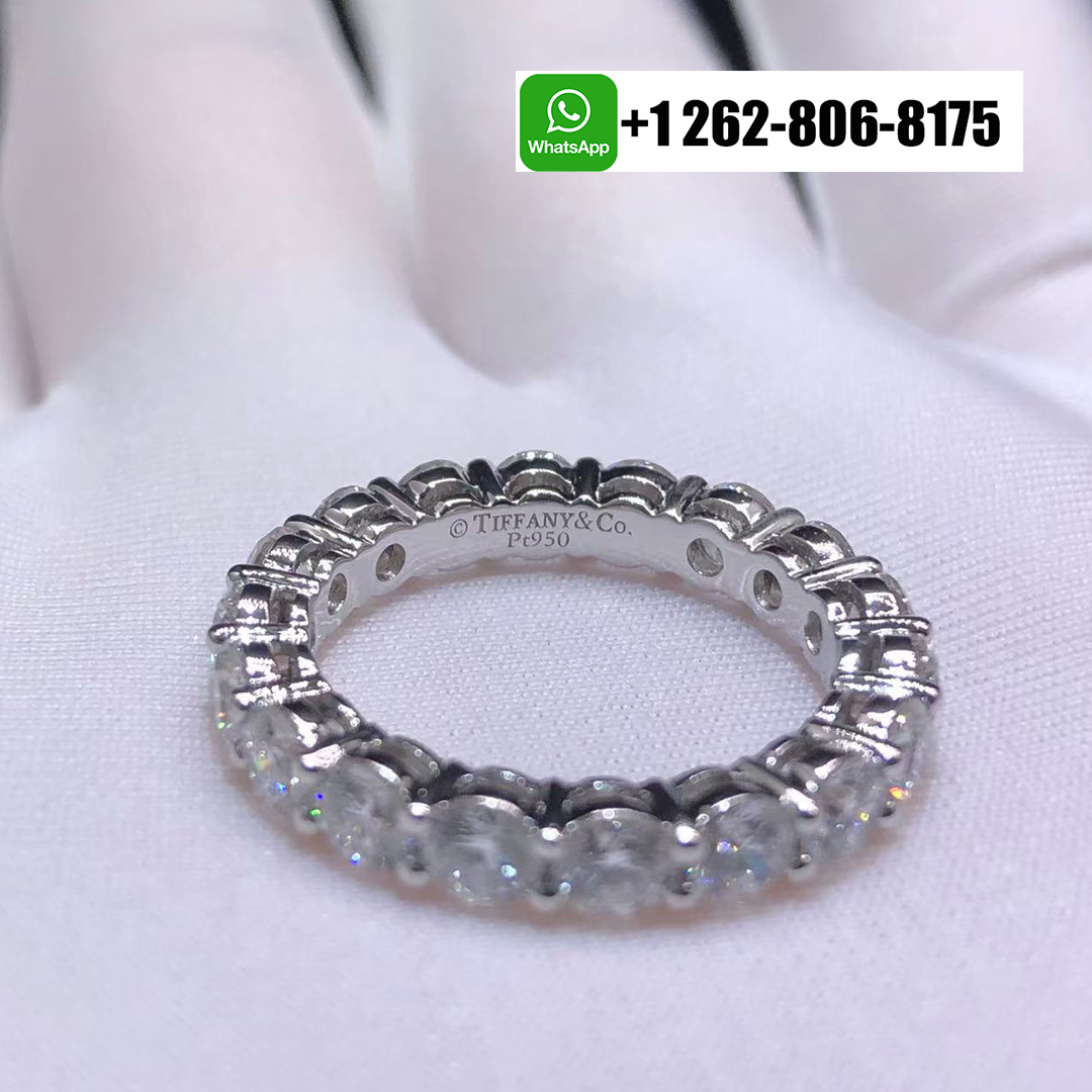 Tiffany & Co. Platinum Forever Full Circle Diamond 3.7mm Band Ring 15263318