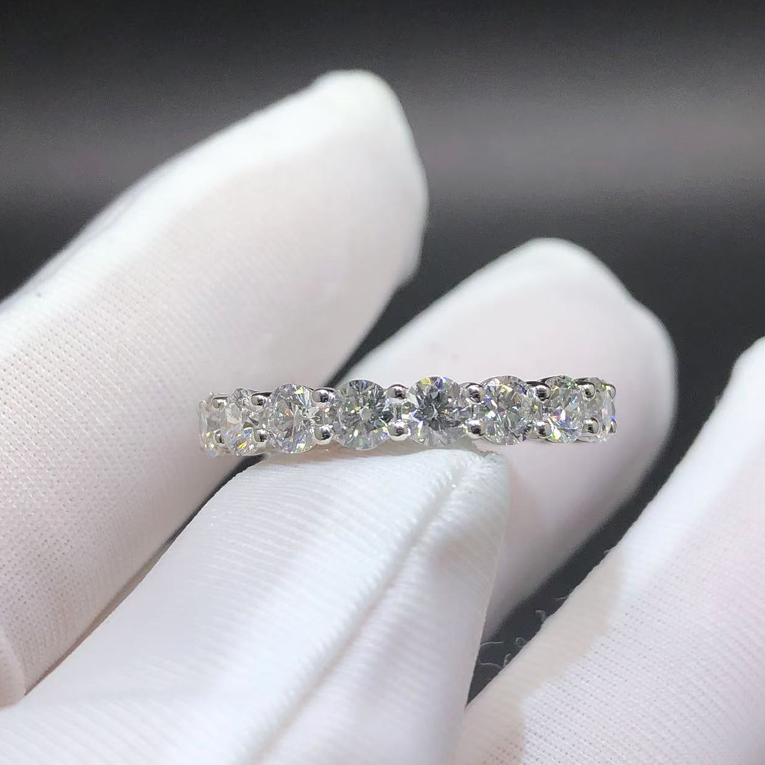 Tiffany & Co. Platinum Forever Full Circle Diamond 3.7mm Band Ring 15263318