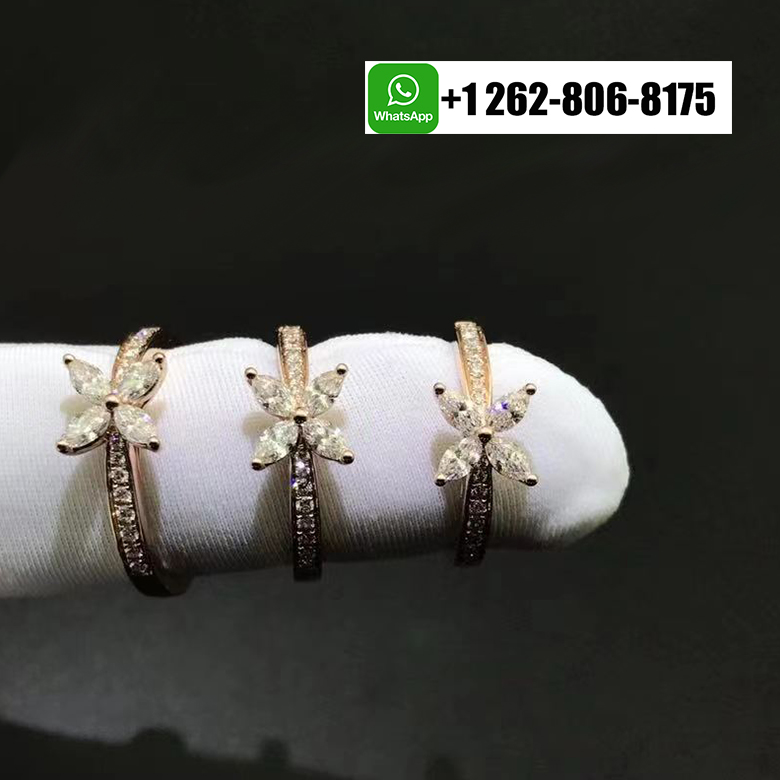 Tiffany & Co. Victoria 18K Rose Gold Diamond Ring