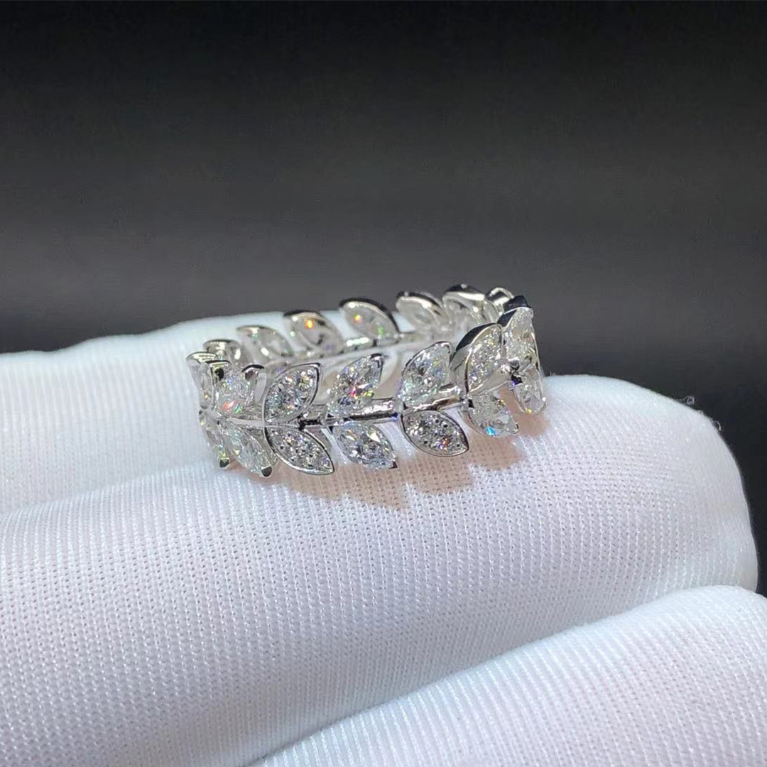 Tiffany & Co. Victoria Diamond Vine Band Platinum Ring 66885836