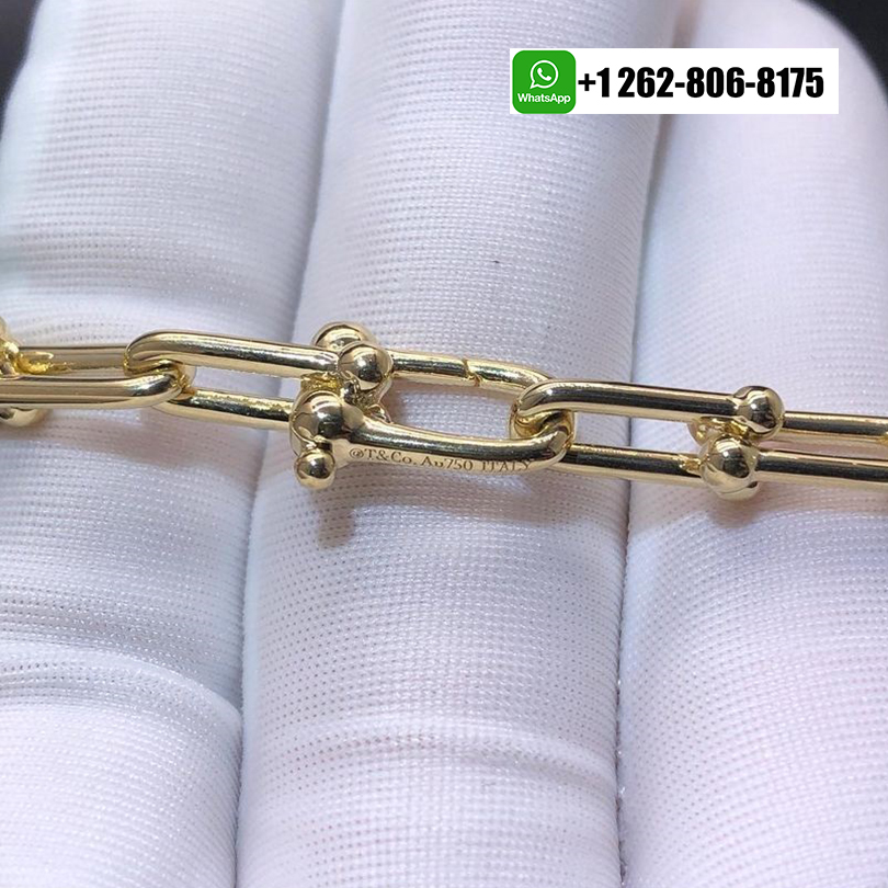 Tiffany & Co. HardWear Graduated Link Pure 18k Yellow Gold Necklace 60153063