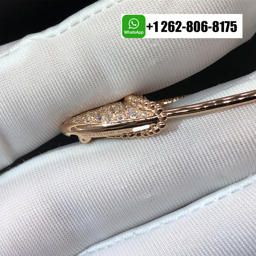 Boucheron Serpent Bohème Diamond 18k Rose Gold XXL Motif Necklace JCL00931M
