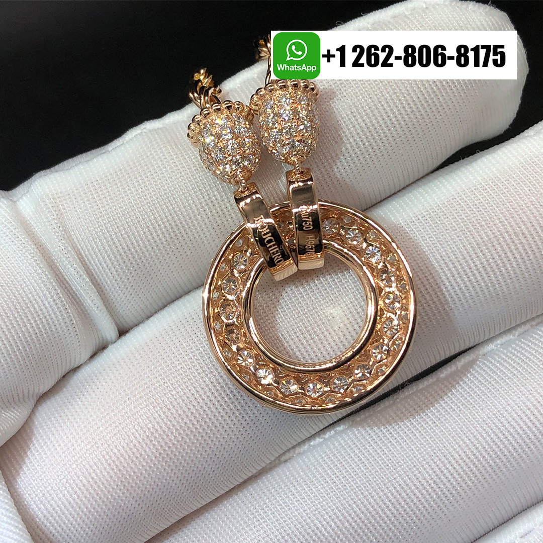 Boucheron Serpent Bohème Diamond 18k Rose Gold XXL Motif Necklace JCL00931M
