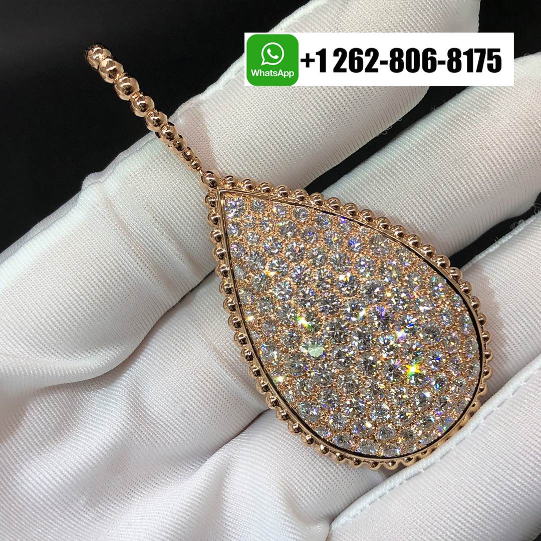 Boucheron Serpent Bohème Diamond 18k Rose Gold XXL Motif Necklace JCL00931M