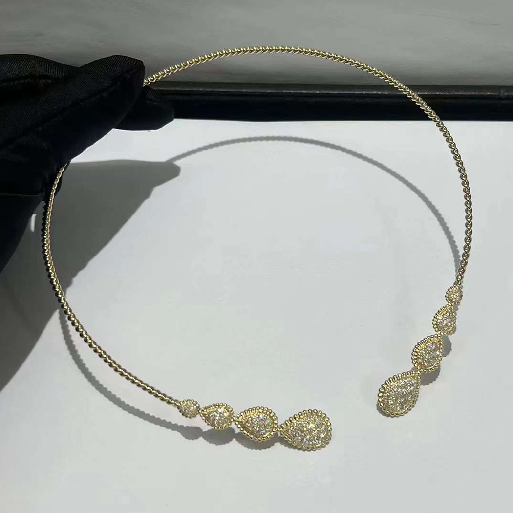 Boucheron Serpent Bohème Diamond 18k Yellow Gold Choker Necklace JCL01189
