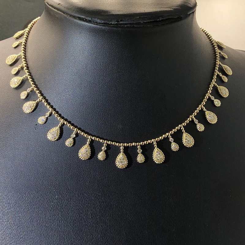 Boucheron Serpent Bohème Solarité Diamond 35 Motifs 18k Yellow Gold Necklace JCL01285