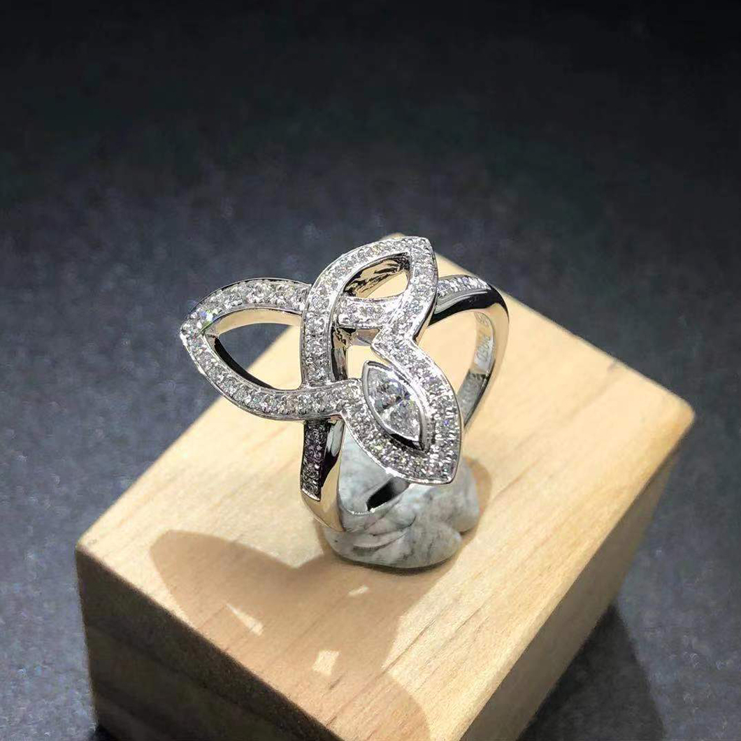 Harry Winston Lily Cluster Diamond Platinum Large Motif Ring FRDPMQRFLC