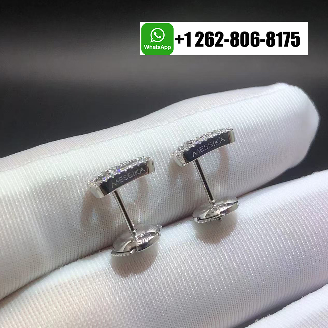 Messika 18k White Gold Move Uno Diamonds Earrings 5634