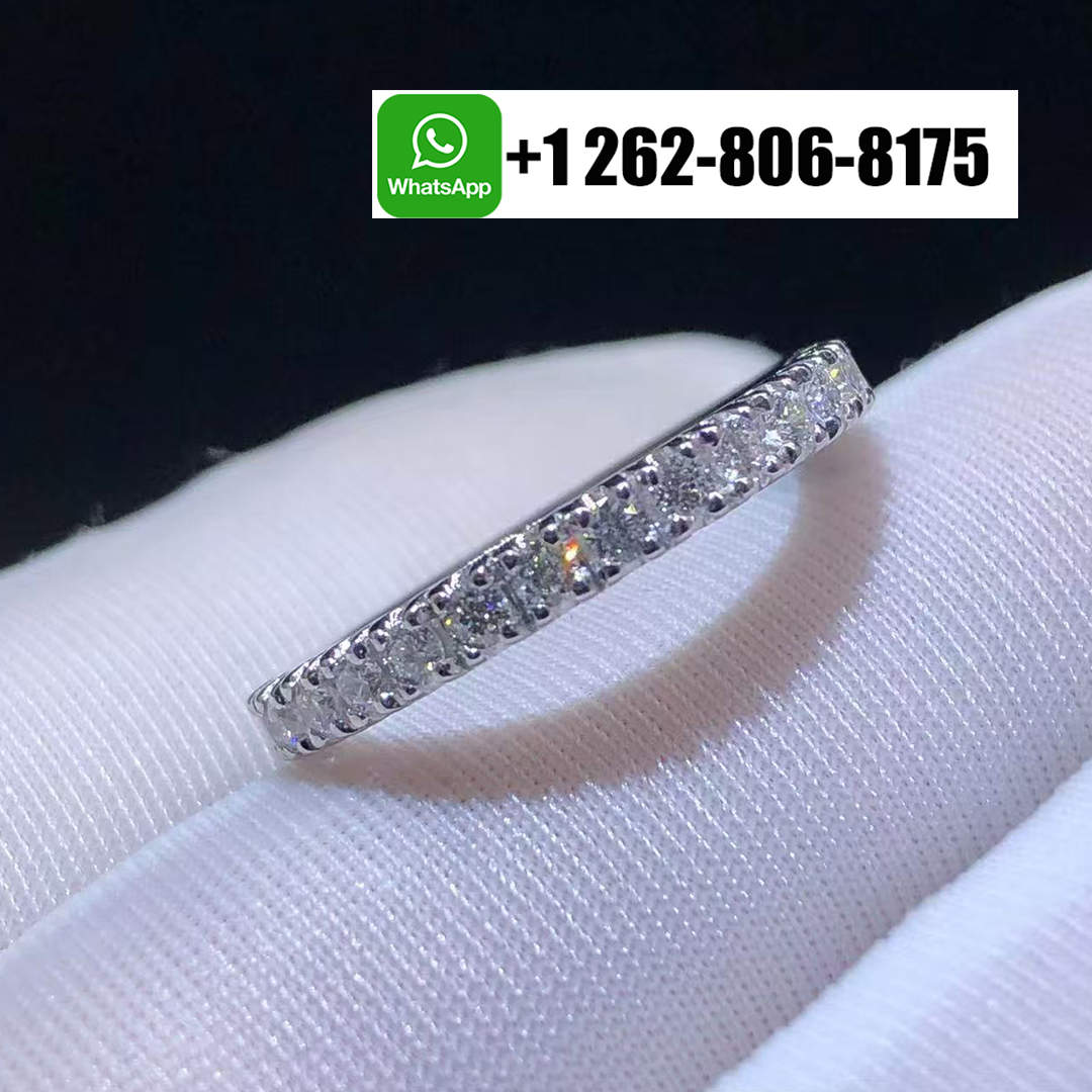 Cartier Etincelle de Cartier Platinum Pave Diamond 2.6mm Wedding Band Ring B4087100