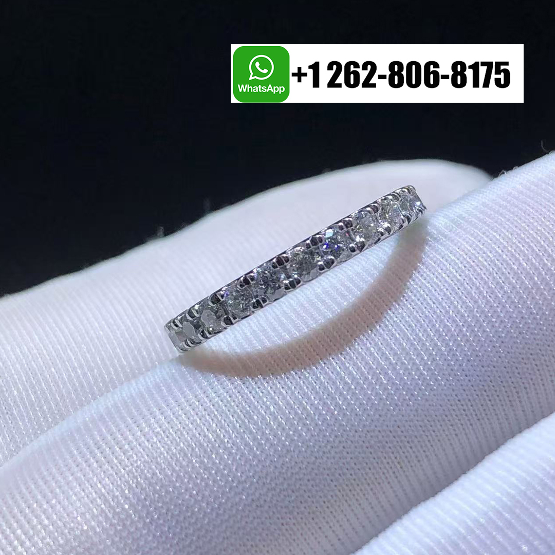 Cartier Etincelle de Cartier Platinum Pave Diamond 2.6mm Wedding Band Ring B4087100