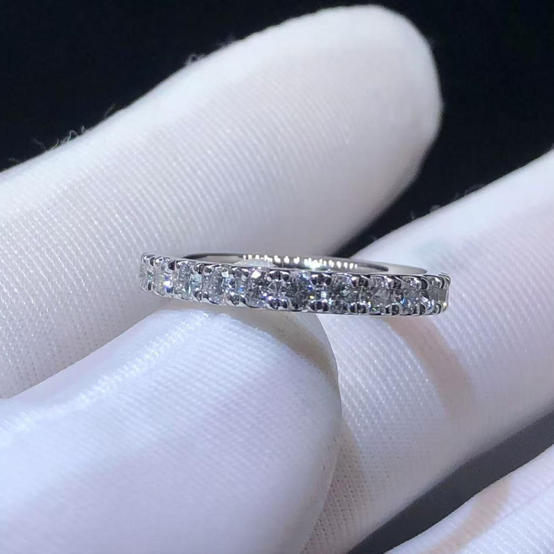 Cartier Etincelle de Cartier Platinum Pave Diamond 2.6mm Wedding Band Ring B4087100