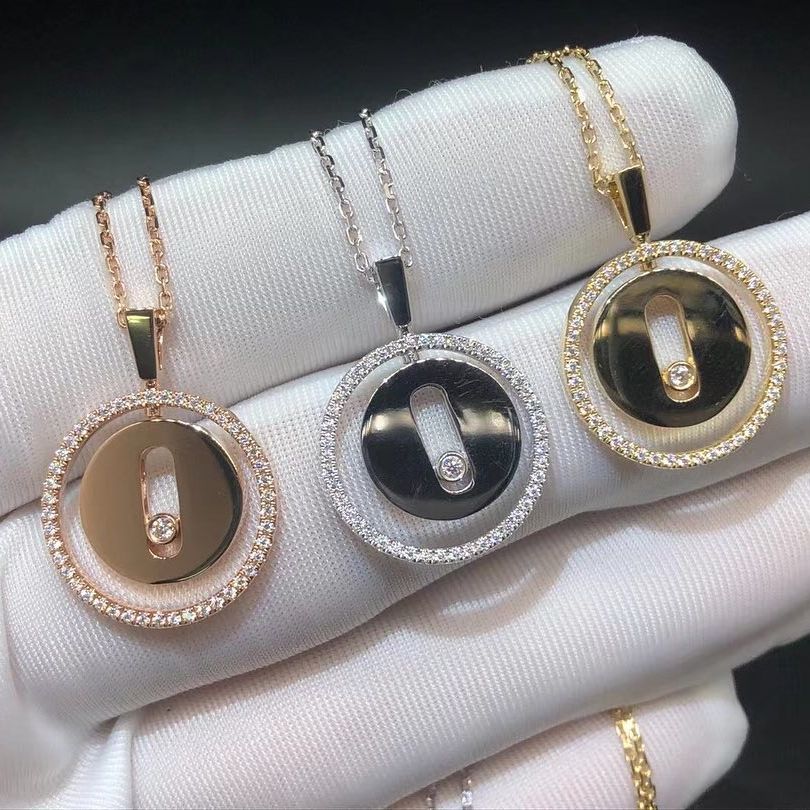 Messika 18k Gold Diamonds Lucky Move SM Pendant Necklace