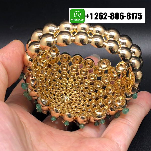 Cartier Cactus de Cartier Diamonds Emerald Beads High Jewelry Bracelet in 18k Yellow Gold H6015317