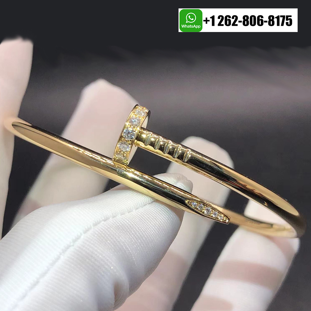 Cartier Juste Un Clou 18K Yellow Gold Diamond Classic Model Nail Bracelet B6048617