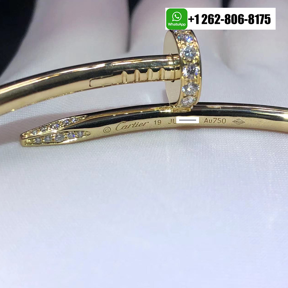 Cartier Juste Un Clou 18K Yellow Gold Diamond Classic Model Nail Bracelet B6048617