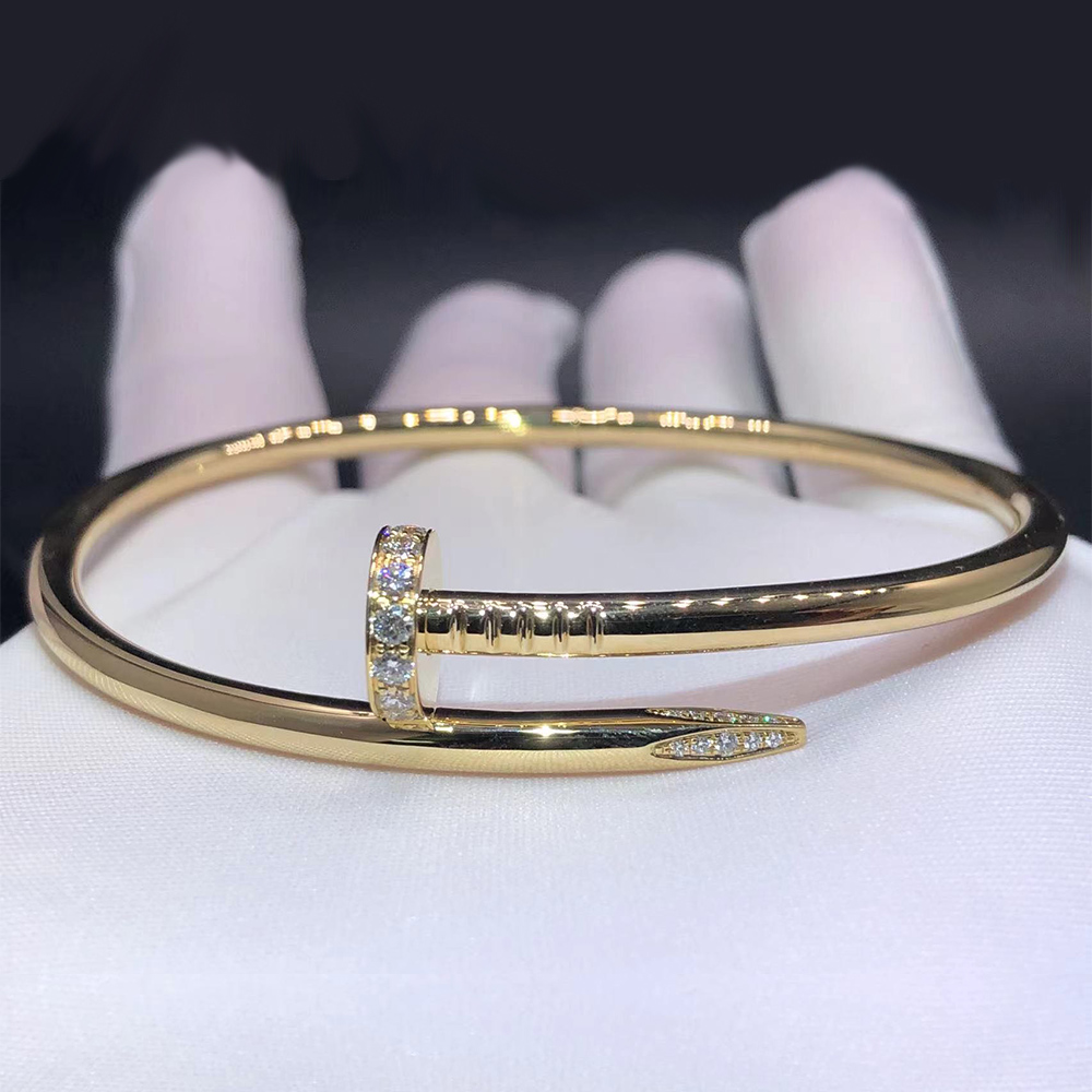 Cartier Juste Un Clou 18K Yellow Gold Diamond Classic Model Nail Bracelet B6048617