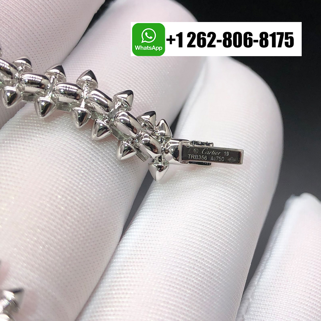 Cartier Pure 18k White Gold Medium Model Clash de Cartier Flexible Bracelet N6719617