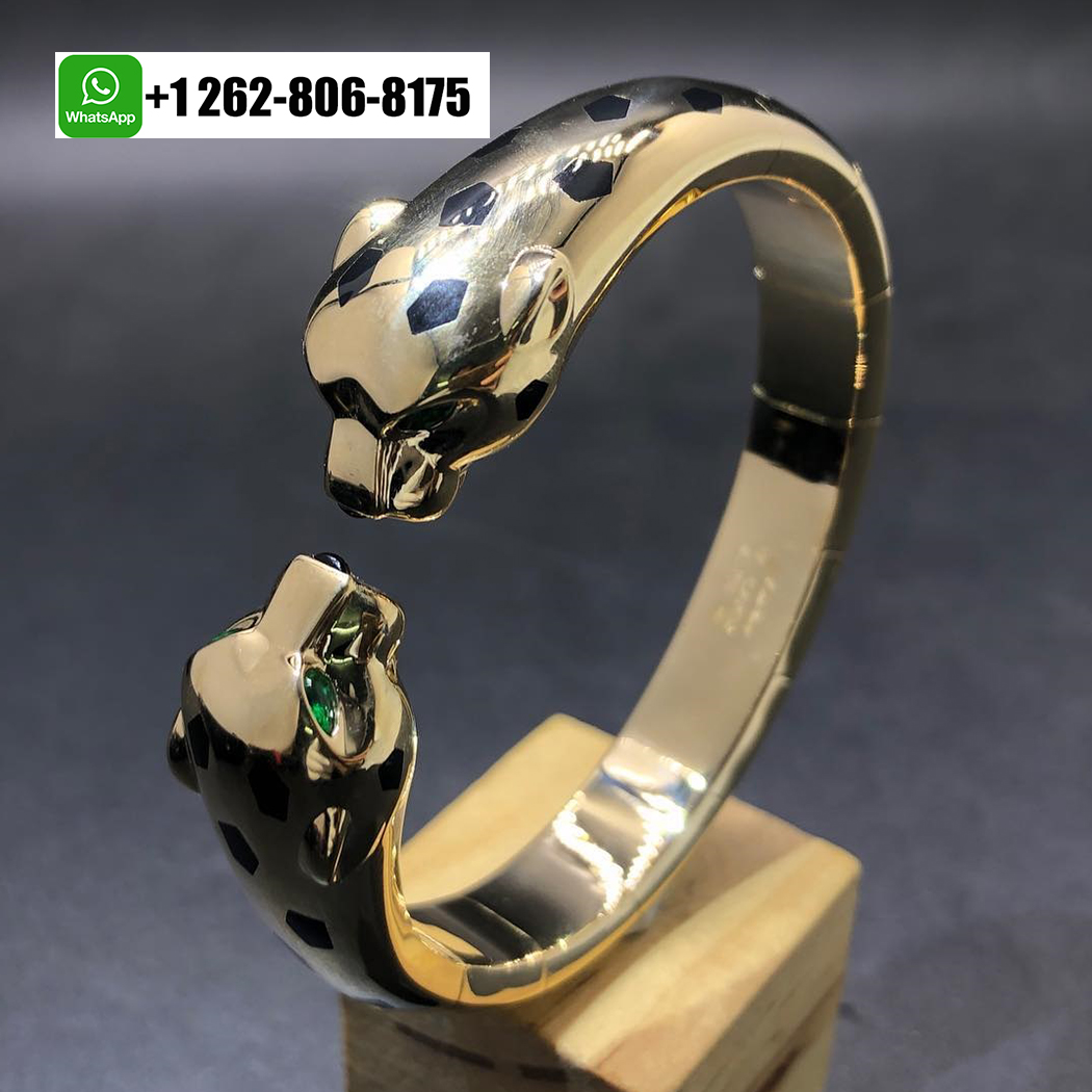 Cartier Pure 18k Yellow Gold Panthère de Cartier Double Panthere Heads Bracelet N6719217