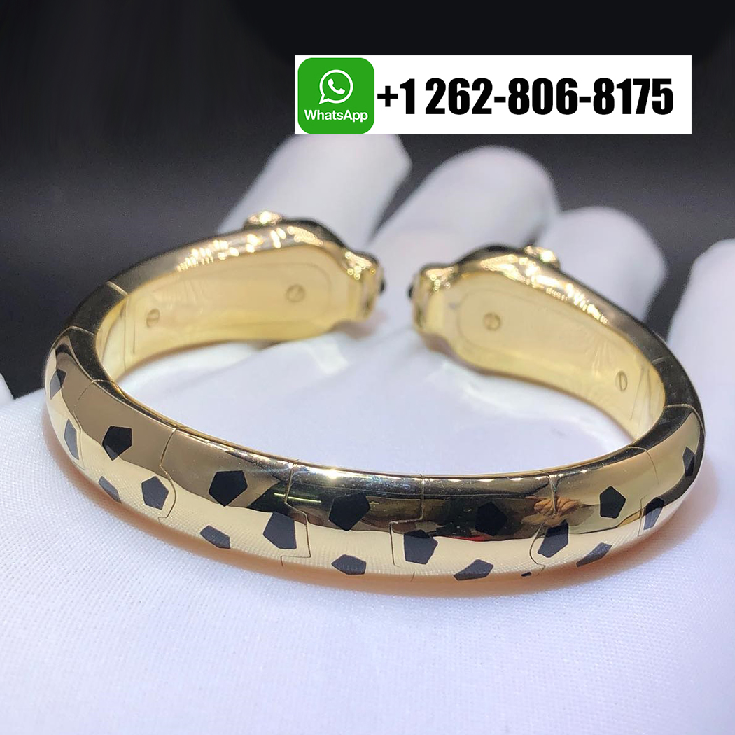 Cartier Pure 18k Yellow Gold Panthère de Cartier Double Panthere Heads Bracelet N6719217