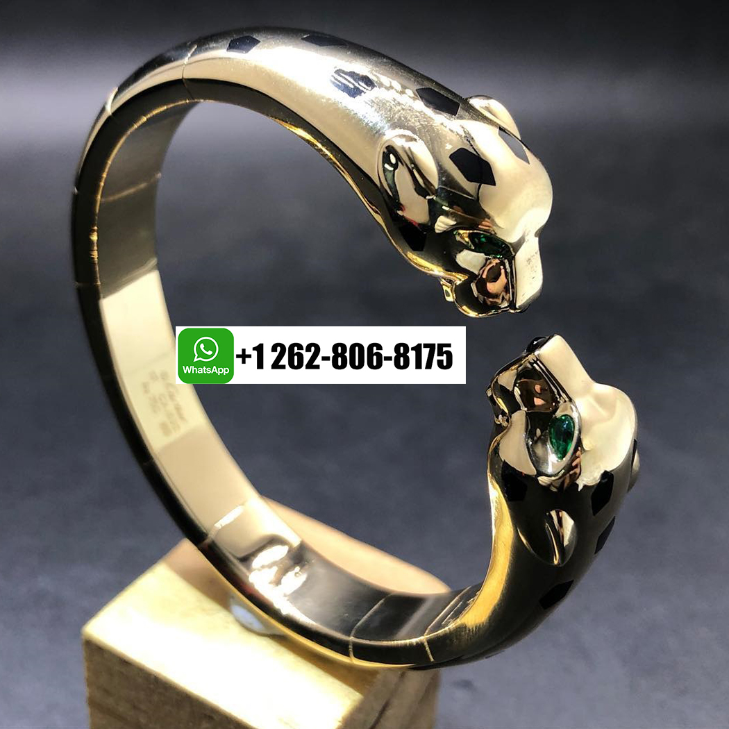 Cartier Pure 18k Yellow Gold Panthère de Cartier Double Panthere Heads Bracelet N6719217