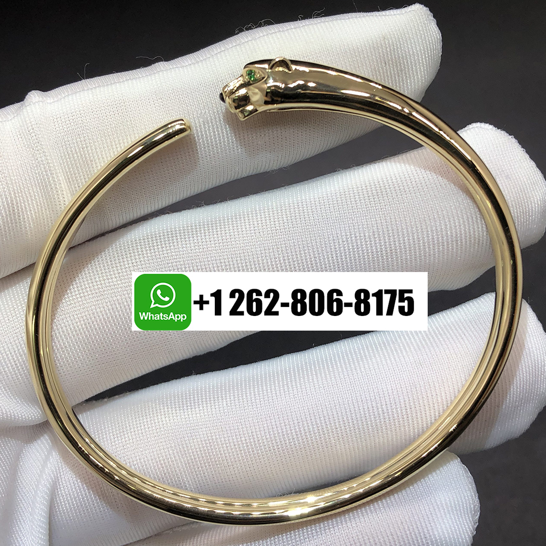 Catier Pure 18K Yellow Gold Panthere De Cartier Small Model Bracelet B6078317