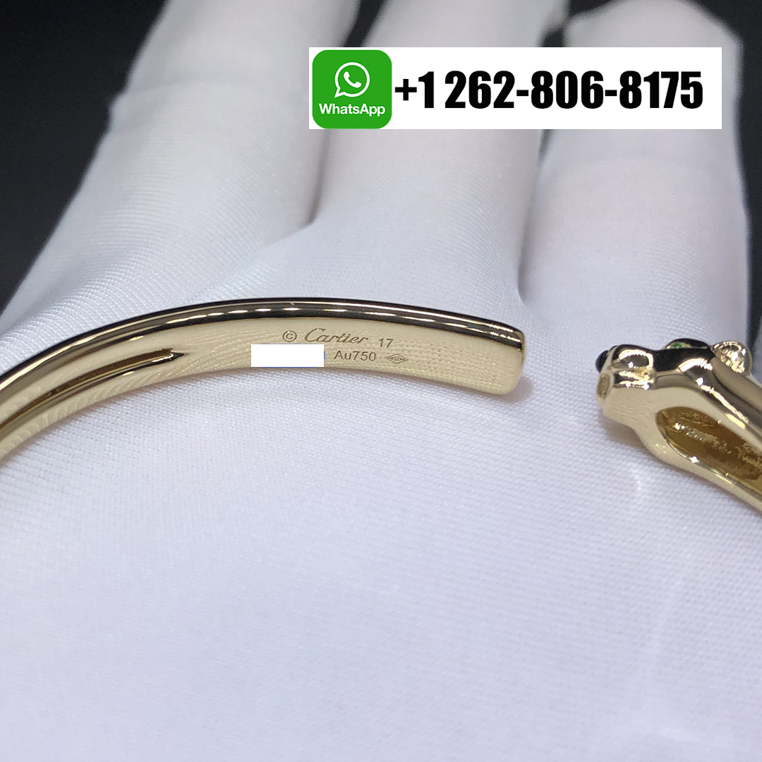 Catier Pure 18K Yellow Gold Panthere De Cartier Small Model Bracelet B6078317
