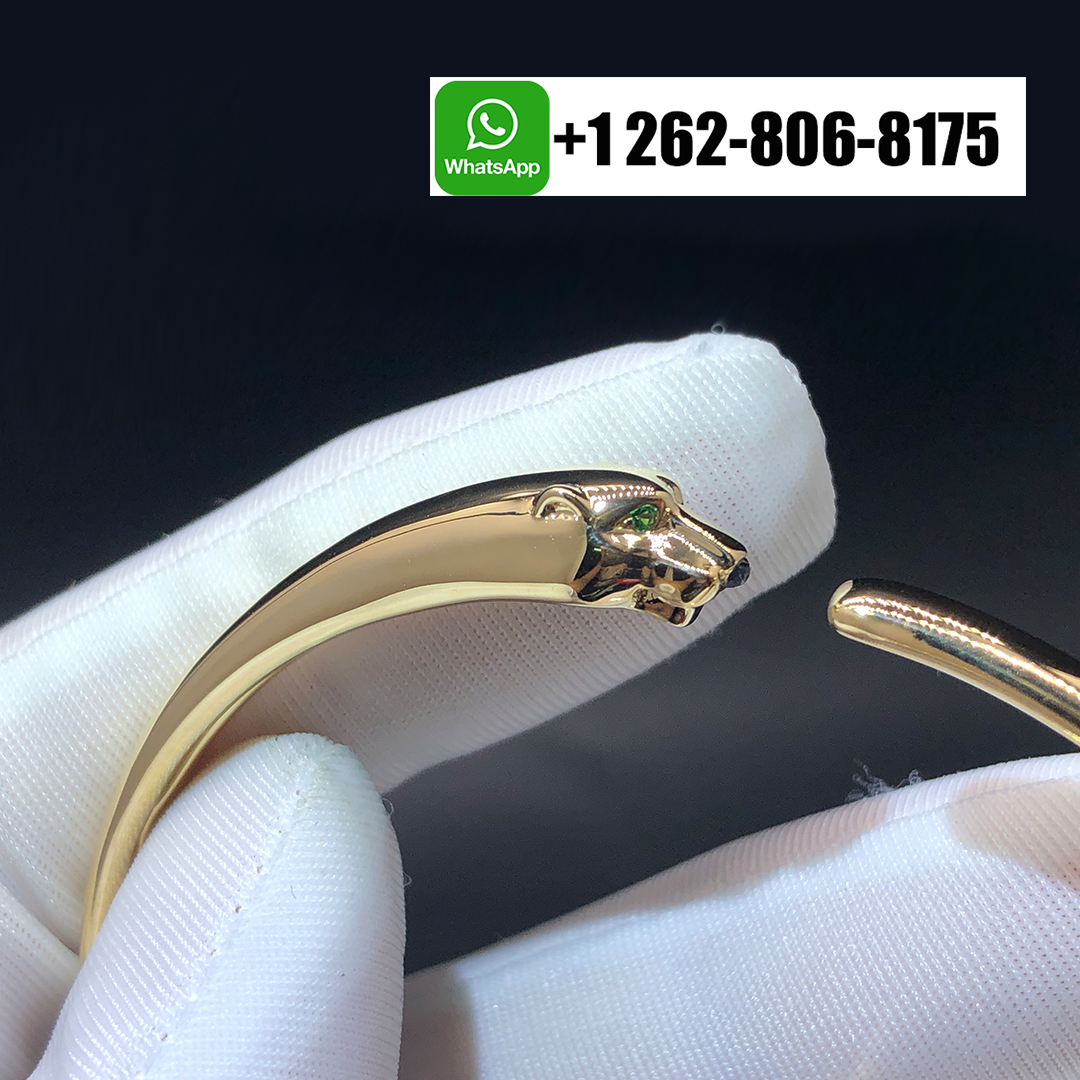 Catier Pure 18K Yellow Gold Panthere De Cartier Small Model Bracelet B6078317
