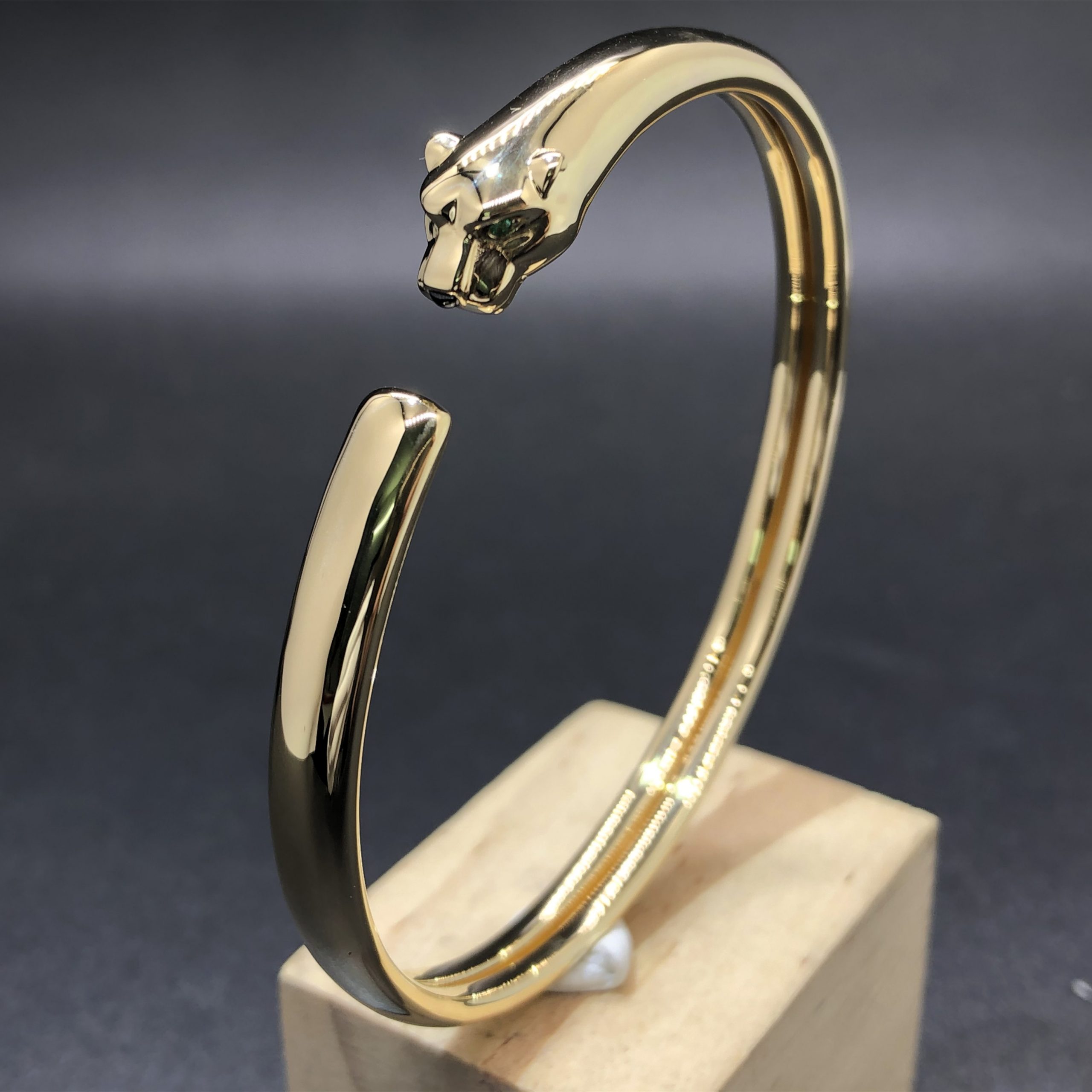 Catier Pure 18K Yellow Gold Panthere De Cartier Small Model Bracelet B6078317