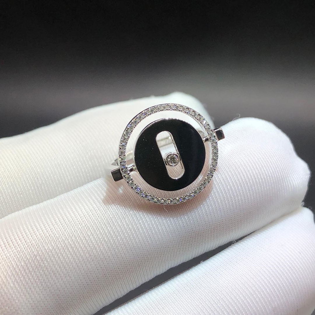 Messika 18k White Gold Diamond Lucky Move SM Ring 07470-WG