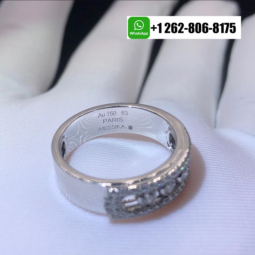 Messika Move Noa Pavé Diamond 18k White Gold Ring 6129