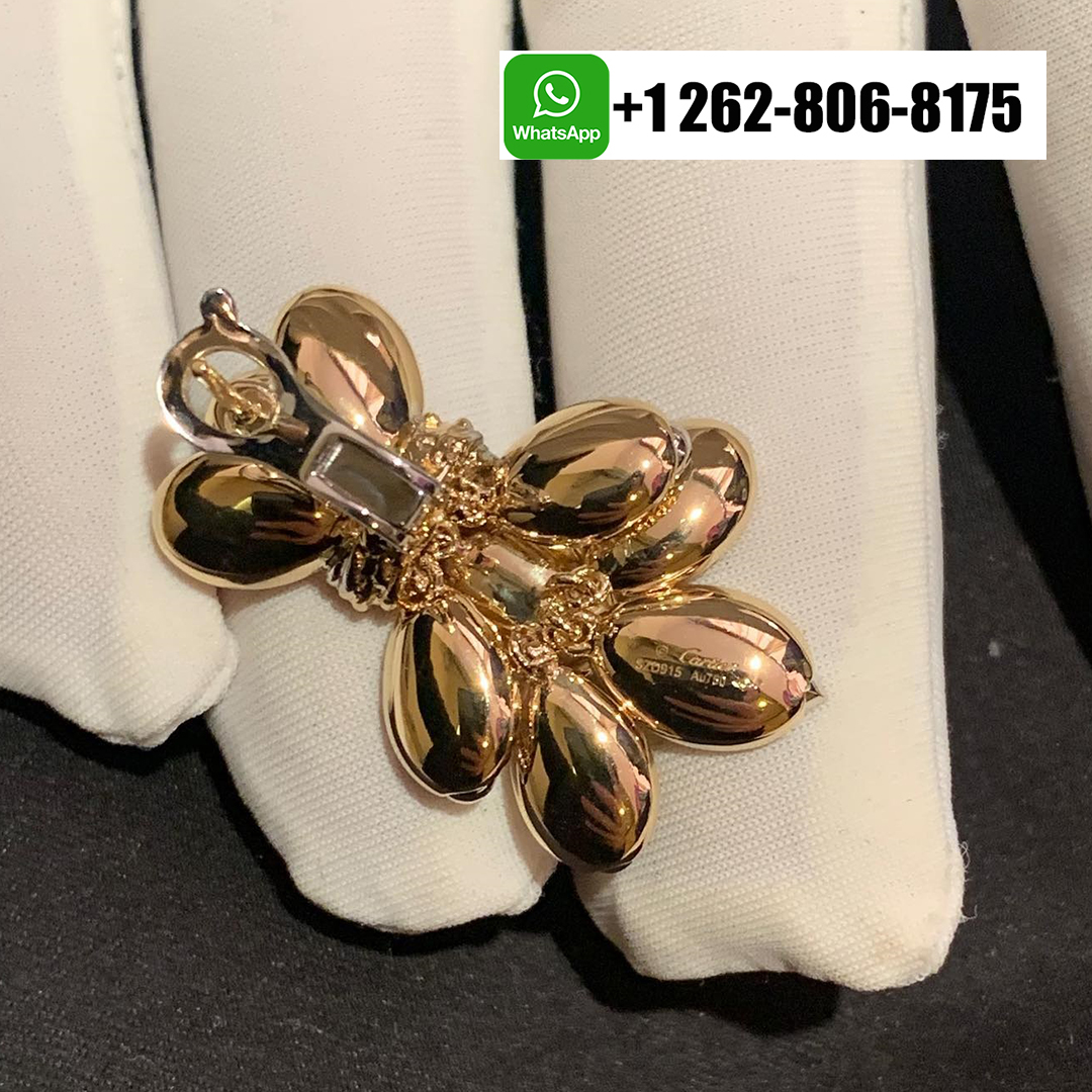 Cartier Grain de Café 18k Yellow Gold Diamond Earrings N8515268