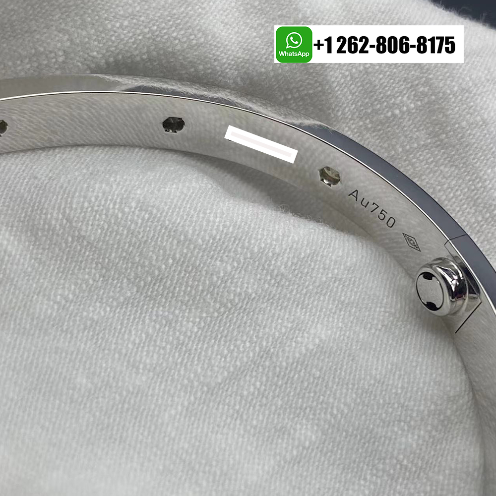 Cartier Love Bracelet 10 Diamonds Classic Model in 18k White Gold