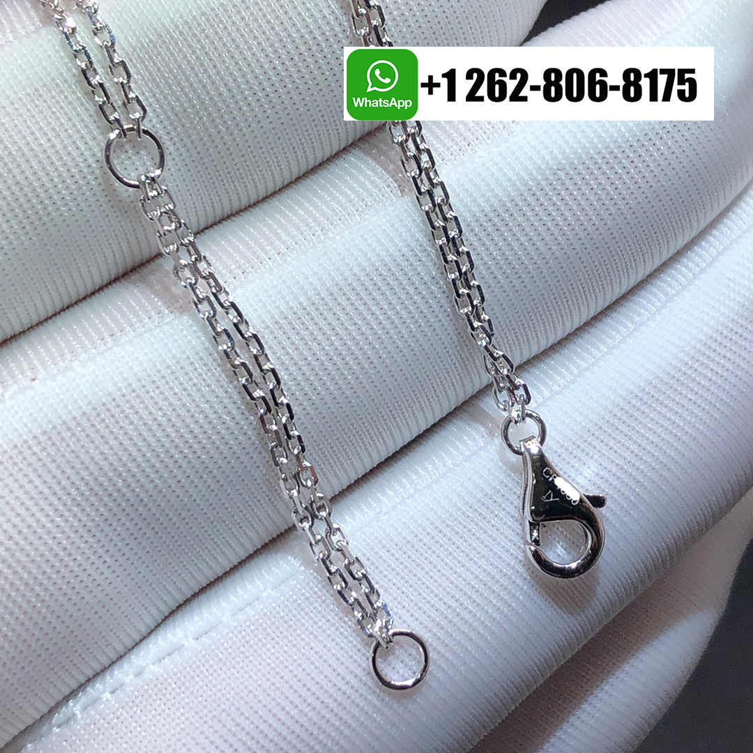 Panthère De Cartier Diamond Pendant Necklace in 18K White Gold