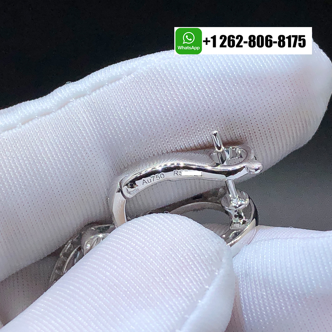 Panthère de Cartier Diamond Paved Onyx 18k White Gold High Jewelry Drop Earrings H8000746