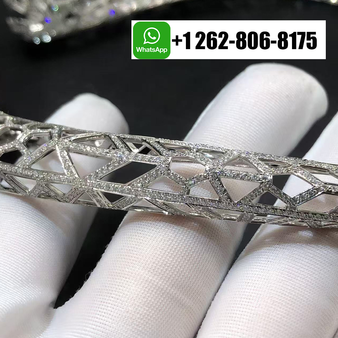 Panthere de Cartier High Jewelry Hollow Choker Necklace Paved Diamond 18k White Gold H7000525